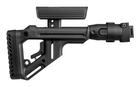 Складной приклад FAB Defense UAS-AKS P для АКС-74У с регулируемой щекой (полимер) черный - изображение 4