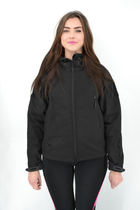 Тактическая женская куртка Eagle Soft Shell с флисом Black 3XL - изображение 5