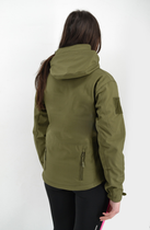 Тактическая женская куртка Eagle Soft Shell с флисом Green Olive XL - изображение 6