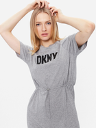 Damska sukienka-koszulka midi letnia DKNY DKNYP1BD7EGQ-V5L L Szara (794278735329) - obraz 4