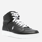 Sneakersy męskie skórzane wysokie Polo Ralph Lauren PRL809877680002 45 Czarne (3616538580319) - obraz 2