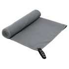 Полотенце спортивне антибактеріальне ANTIBACTERIAL TOWEL 4Monster T-ECT-180 (мікрофібра, антибактер., чохол EVA, р-р 90x180см, сірий)