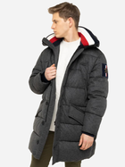 Пуховик зимовий довгий чоловічий Tommy Hilfiger ICON + WOOL HOODED P P9Y MW0MW11489 XL Сірий (8719859334915)