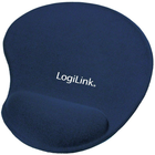 Килимок для миші з подушкою під зап'ястя LogiLink GEL Mouse Pad Blue (ID0027B)