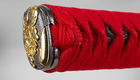 Самурайський меч Катана RED SAMURAI KATANA на підставці в подарунковому кейсі - зображення 6