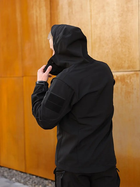 Куртка демісезонна Soft Shell чорна 56 - зображення 3