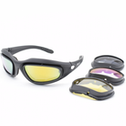 Тактические очки DAISY C5 Polarized UV400 солнцезащитные Black - изображение 8