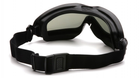 Тактичні окуляри Pyramex V2G-Plus XP із ущільнювачем Anti-Fog чорні - зображення 4
