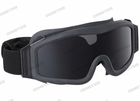 Тактичні окуляри DEMEYSIS військові вітрозахисні 3 лінзи Black - зображення 6