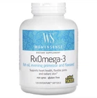 Омега-3, Natural Factors, WomenSense, RxOmega-3, 120 м’яких таблеток
