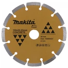 Круг отрезной Makita алмазный по бетону сегмент золотой. 150*22,23 мм (B-06432)