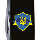 Нож Victorinox Spartan Ukraine 91 мм Чорний Тризуб на щиті зі стрічкою (1.3603.3_T1070u) - изображение 3