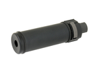 Глушитель QD 126mm с пламягасителем - Black (для страйкбола) - изображение 2