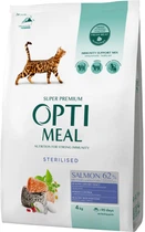 Сухий корм для кішок Optimeal Adult Cat Sterilised Salmon для стерилізованих/кастрованих з лососем