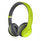 Беспроводные Наушники P-47 Bluetooth + MicroSD + FM Радио Зеленый с серым (71901SH784)