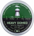 Пули пневматические Coal Heavy Domed кал. 6.35 мм 2 г 125 шт/уп - изображение 1
