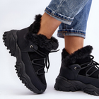 Жіночі зимові черевики високі Cresandi 37 Чорні (5905677025477) - зображення 4