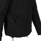 Куртка чоловіча демісезонна Helikon-Tex Флісова Чорна М M-T оснащена додатковими панелями на липучках для легкої персоналізації двома кишенями для біцепса з 100% поліестеру Застібка-блискавка YKK спереду від шиї до талії із захистом для підборіддя - зображення 5