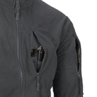 Куртка мужская демисезонная Helikon-Tex Флисовая Серая S M-T оснащена дополнительными панелями на липучках для легкой персонализации двумя карманами для бицепса из 100% полиэстера Застежка-молния YKK спереди от шеи до талии с защитой для подбородка - изображение 7