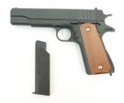 Страйкбольний пістолет Colt M1911 Galaxy G13 метал чорний - зображення 4