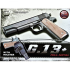 Страйкбольний пістолет з кобурою Colt M1911 Galaxy G13+ метал пластик чорний - изображение 5
