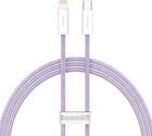 Kabel Baseus Dynamic Series Fast Charging Data Cable Type-C to iP 20 W 1 m Purple (CALD000005) - obraz 1