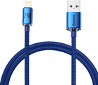 Kabel Baseus Crystal Shine Series Fast Charging Data Cable USB to iP 2.4 A 2 m Blue (CAJY000103) - obraz 1