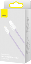 Kabel Baseus Dynamic Series Fast Charging Data Cable USB to iP 2.4 A 1 m Purple (CALD000405) - obraz 2