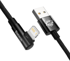 Kabel Baseus MVP 2 Elbow-shaped Fast Charging Data Cable USB to iP 2.4 A 1 m Black (CAVP000001) - obraz 3