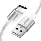 Kabel Ugreen US288 USB 2.0 to USB Type-C Cable Nickel Plating Aluminum Braid 3 A 2 m White (6957303861330) - obraz 1