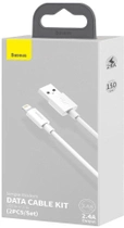 Кабель Baseus Simple Wisdom Data Cable Kit USB to iP 2.4 A (TZCALZJ-02) - зображення 5