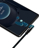 Kabel Baseus MVP 2 Elbow-shaped Fast Charging Data Cable USB to Type-C 100 W 1 m Black/Blue (CAVP000421) - obraz 5
