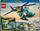 Zestaw klocków Lego City Helikopter ratunkowy 226 elementów (60405) - obraz 8
