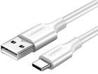Кабель Ugreen US287 USB 2.0 to USB Type-C Cable Nickel Plating 3 А 1.5 м White (6957303861224) - зображення 1