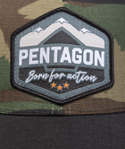 Кепка Pentagon Era "Born For Action" Cap K13048-BA Woodland розиір універсальний - изображение 3