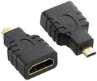 Adapter Techly HDMI - micro HDMI Type D Black (8057685305144) - obraz 1