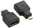 Adapter Techly HDMI - micro HDMI Type D Black (8057685305144) - obraz 1