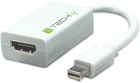 Adapter Techly mini DisplayPort (Thunderbolt) - HDMI White (8057685304239) - obraz 1