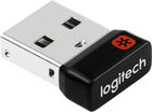 Adapter odbiornik Logitech USB Unifying Receiver Black (5099206074439) - obraz 1