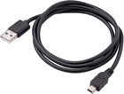 Kabel Akyga USB Type-A - mini-USB M/M 1 m Black (5901720134318) - obraz 1