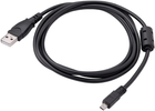 Kabel Akyga USB Type-A - UC/E6 1.5 m Black (5901720133915) - obraz 1