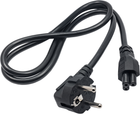 Kabel zasilający Akyga CEE 7/7 - IEC C5 1 m Black (5901720134523) - obraz 1