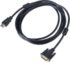 Kabel adapter Akyga DVI-D - HDMI M/M 3 m Black (5901720135360) - obraz 1