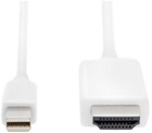 Kabel adapter Digitus mini DisplayPort - HDMI A M/M 1 m White (4016032438618) - obraz 2