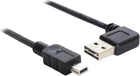 Kabel kątowy Delock USB Type-A - mini-USB M/M 0.5 m Black (4043619851751) - obraz 1