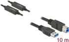 Кабель Delock USB Type-A - USB Type-B M/M 10 м Black (4043619853809) - зображення 1