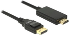 Kabel adapter Delock DisplayPort - HDMI M/M 5 m Black (4043619853199) - obraz 1