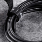 Organizer kabli Baseus Rainbow Circle hook and loop Straps Velcro 3 m Black (ACMGT-F01) - obraz 7