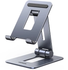 Підставка для телефону Ugreen LP678 Foldable Multi-Angle Phone Stand Grey (6941876216086) - зображення 1