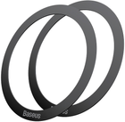 Metalowe pierścienie Baseus Halo Series 2 szt. Black (PCCH000001) - obraz 1